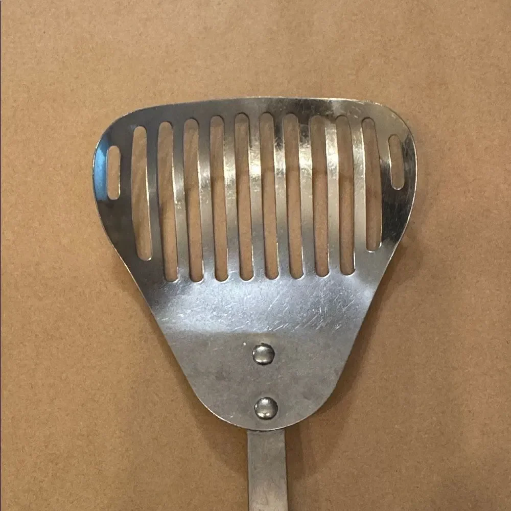 VINTAGE Strainer USA Spatula Stainless Steel With Fruit Pattern Handle